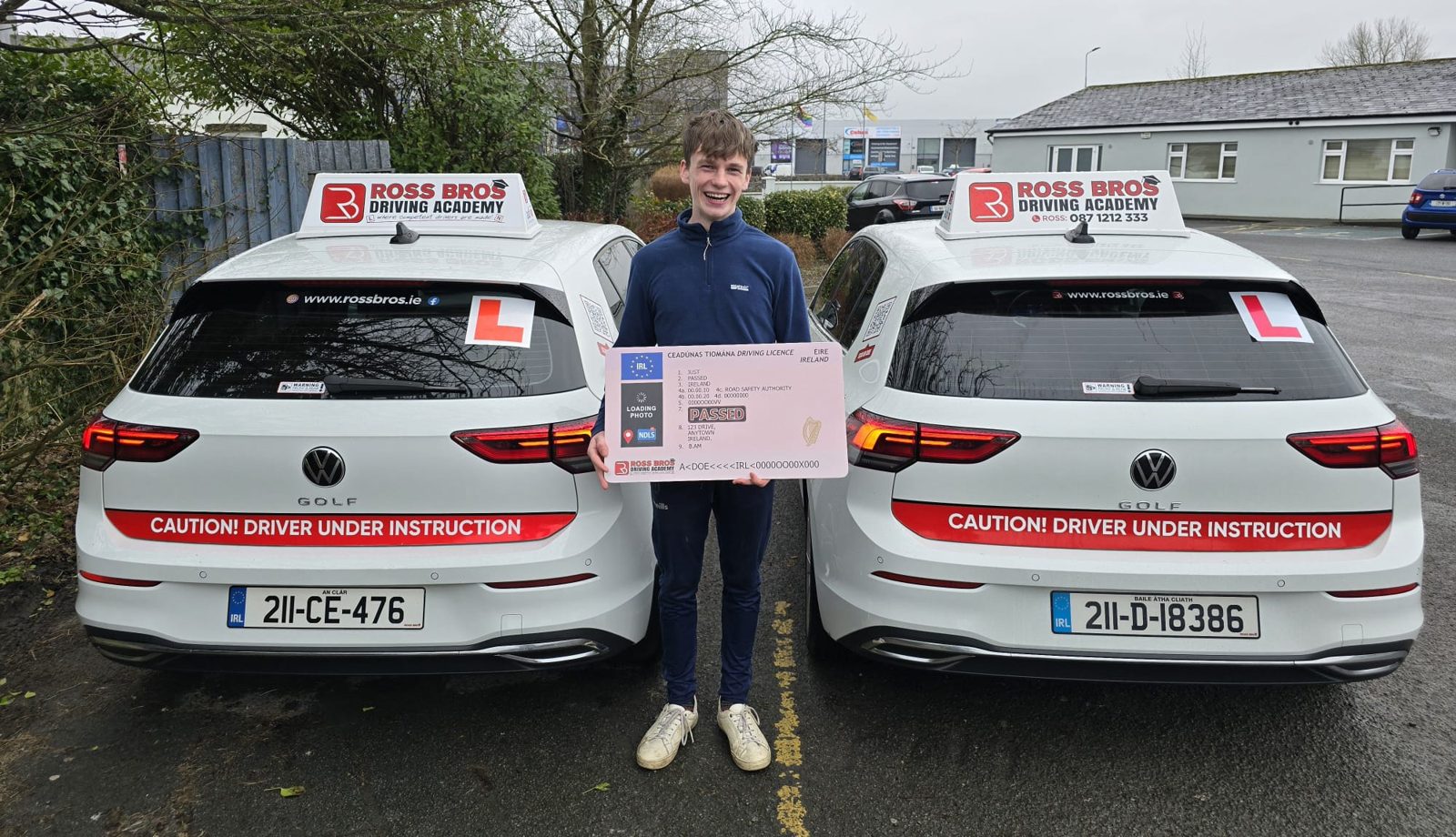 Learner driver who passed with Ross Bros